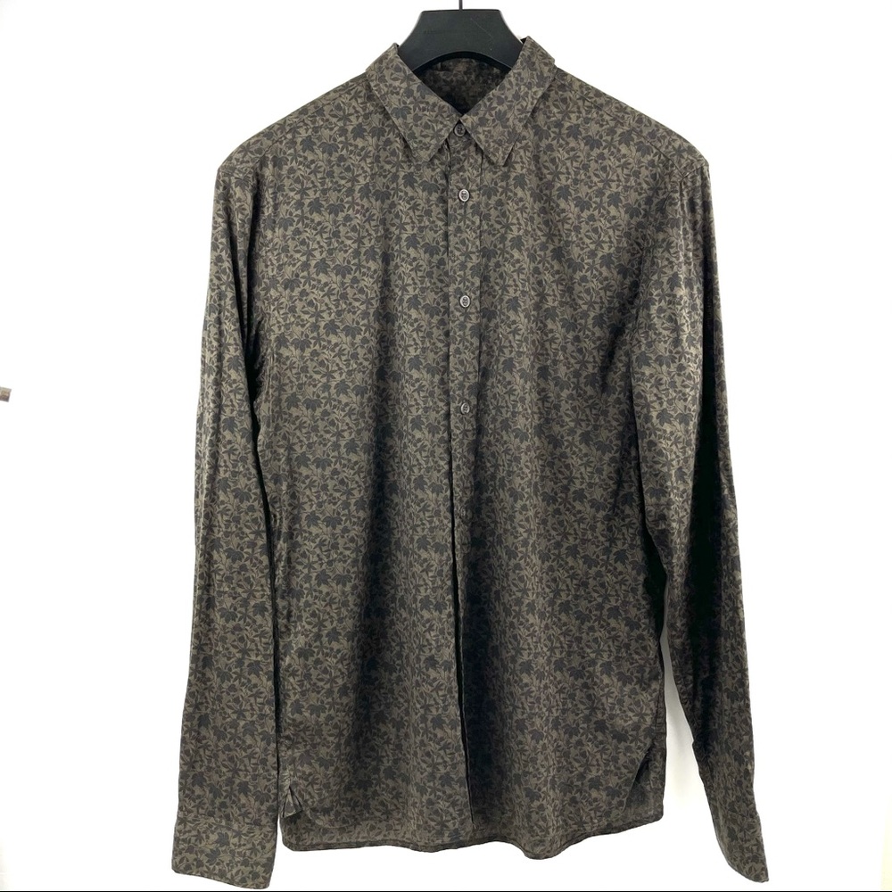 All Saints Men’s floral button down shirt
